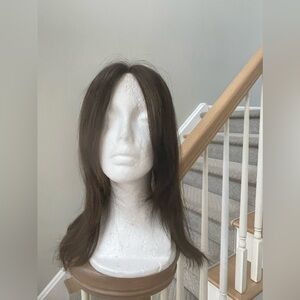 Halo Couture human hair topper 16” color 2 dark brown